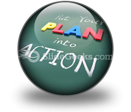 Put your plan into action ppt icon for ppt templates and slides c Slide01