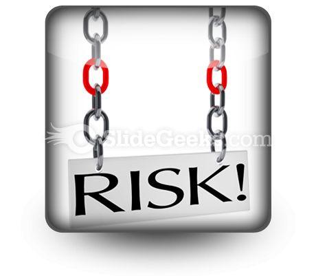 Risk hanging powerpoint icon s Slide01