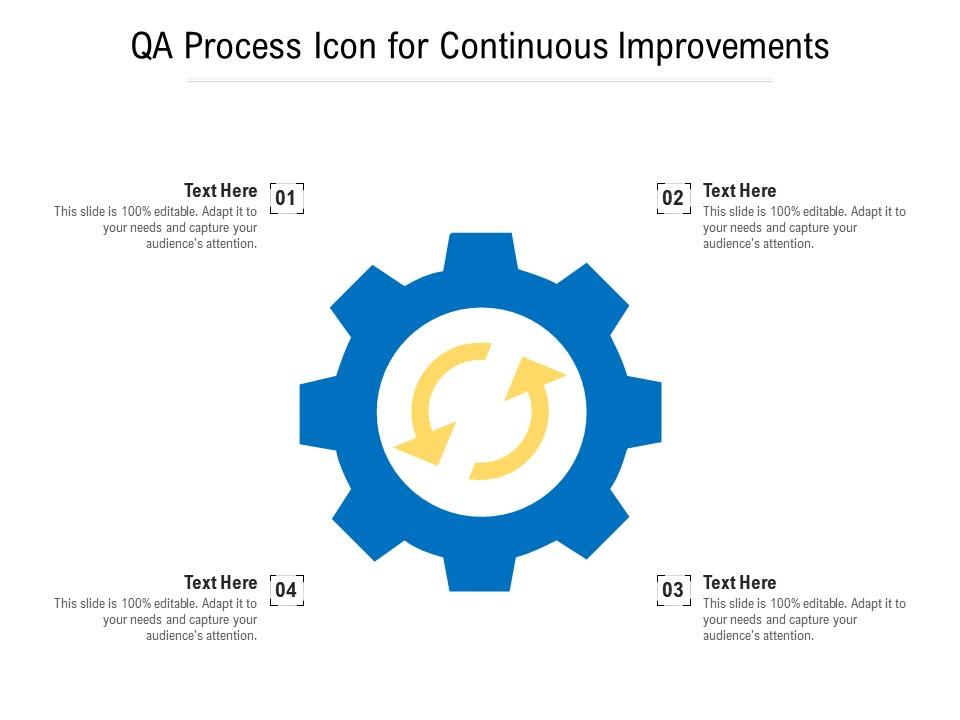 Qa process icon for continuous improvements Slide01