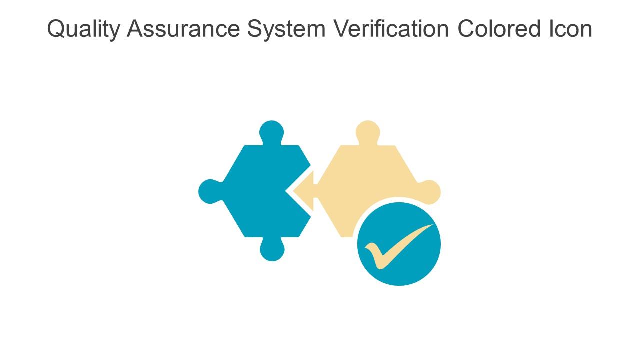 Quality Assurance System Verification Colored Icon In Powerpoint Pptx Png And Editable Eps Format
