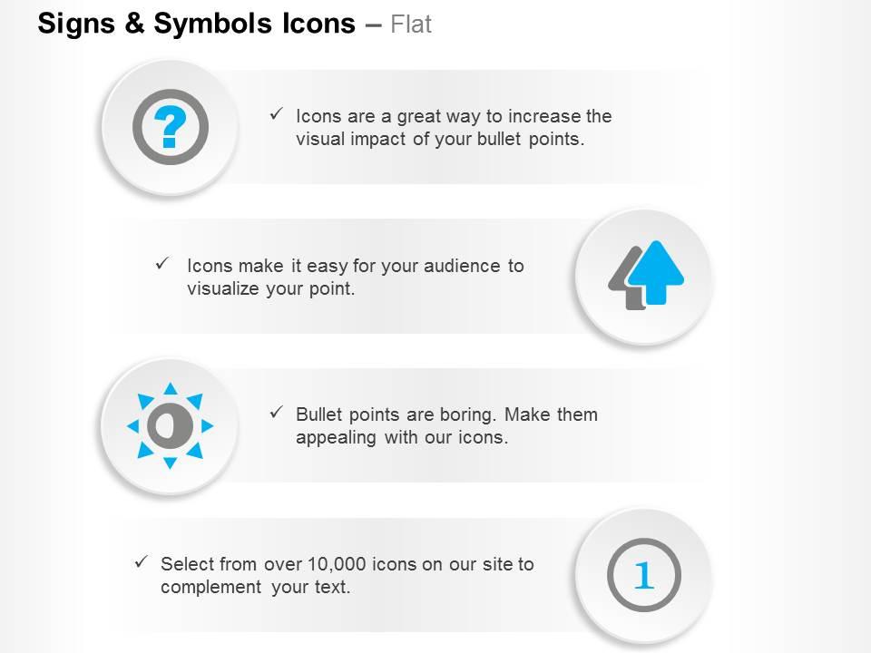 Question mark two arrows first position ppt icons graphics Slide01