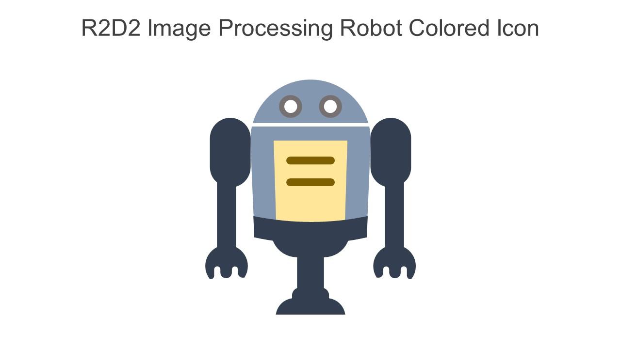 R2D2 Image Processing Robot Colored Icon In Powerpoint Pptx Png And Editable Eps Format