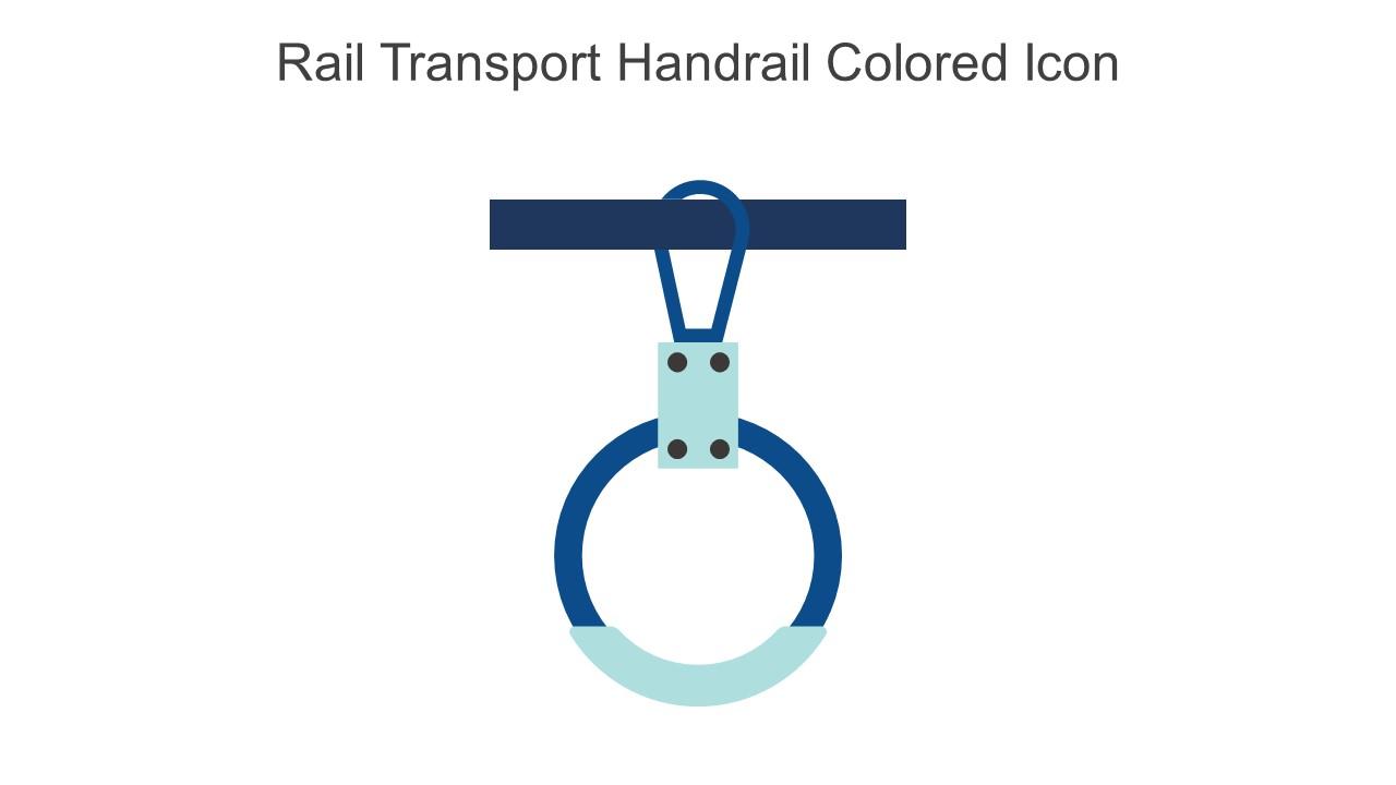 Rail Transport Handrail Colored Icon In Powerpoint Pptx Png And Editable Eps Format