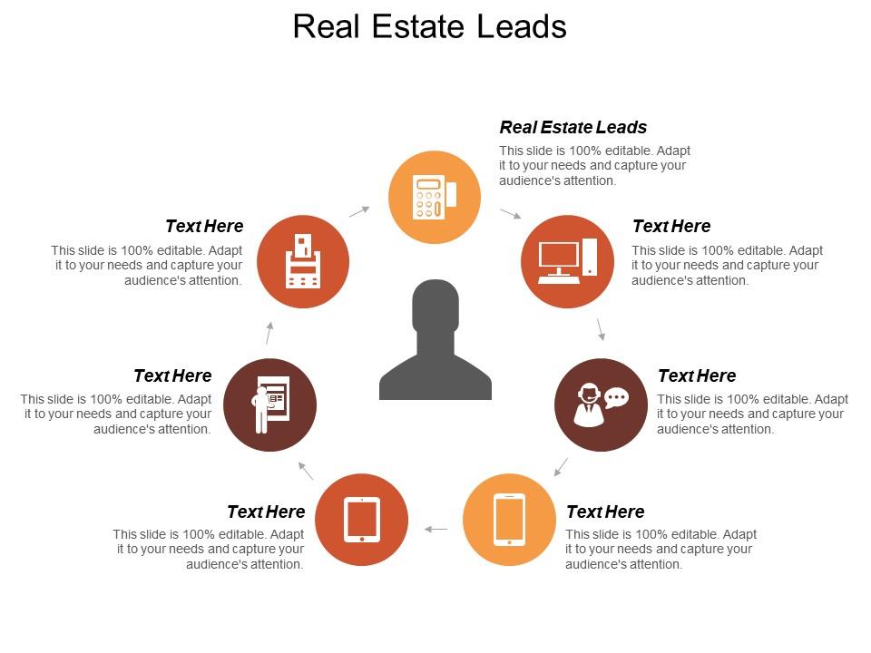 Real estate leads ppt powerpoint presentation icon graphics download cpb Slide01