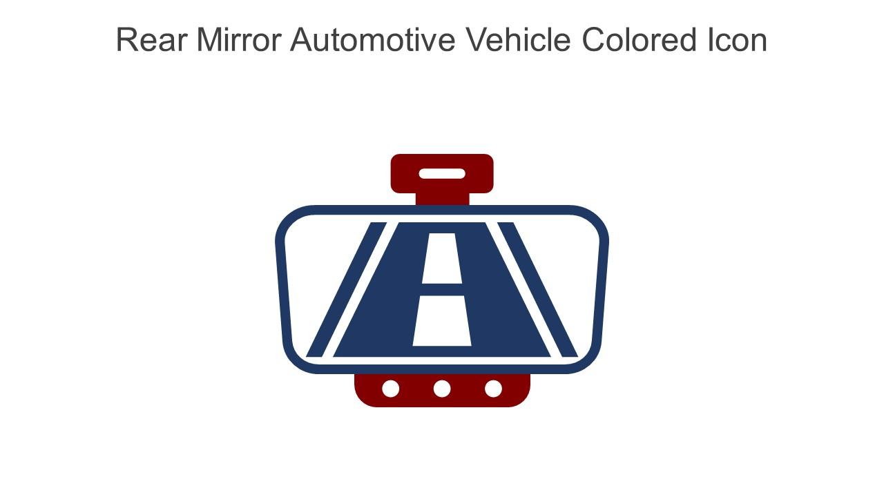 Rear Mirror Automotive Vehicle Colored Icon In Powerpoint Pptx Png And Editable Eps Format
