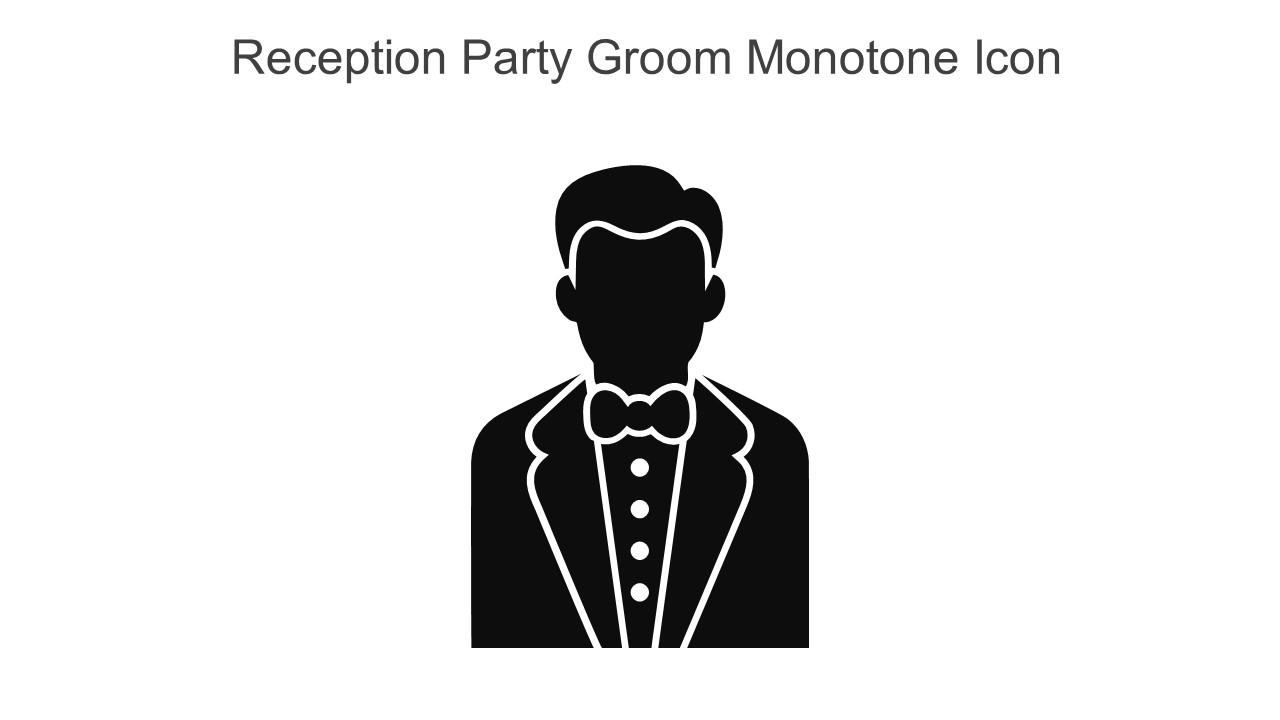 Reception Party Groom Monotone Icon In Powerpoint Pptx Png And Editable Eps Format