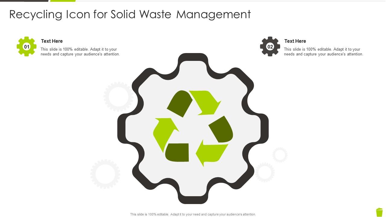 Recycling Icon For Solid Waste Management Slide01