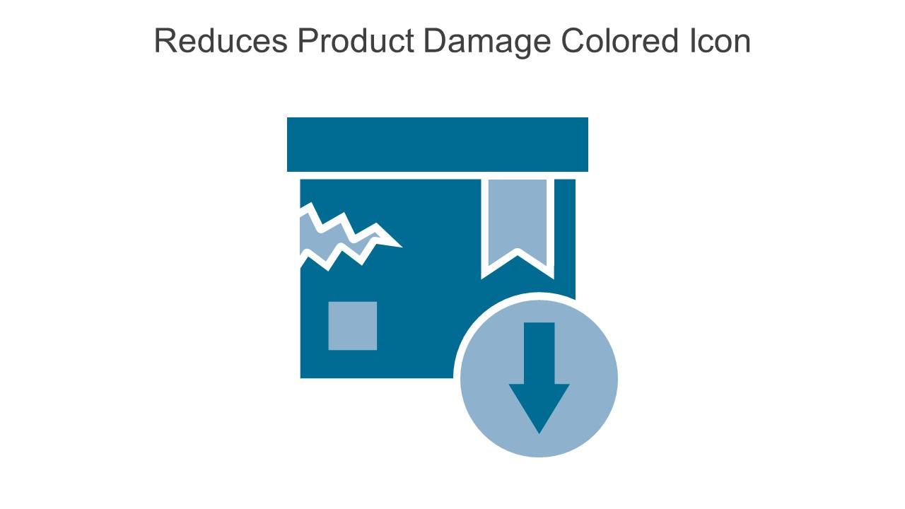 Reduces Product Damage Colored Icon In Powerpoint Pptx Png And Editable Eps Format Slide01