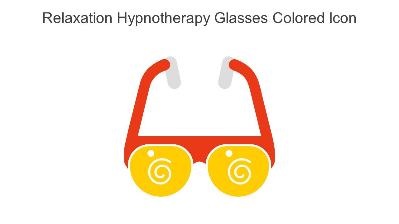 Relaxation Hypnotherapy Glasses Colored Icon In Powerpoint Pptx Png And Editable Eps Format
