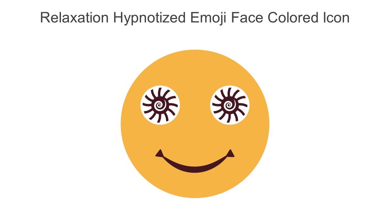 Relaxation Hypnotized Emoji Face Colored Icon In Powerpoint Pptx Png And Editable Eps Format