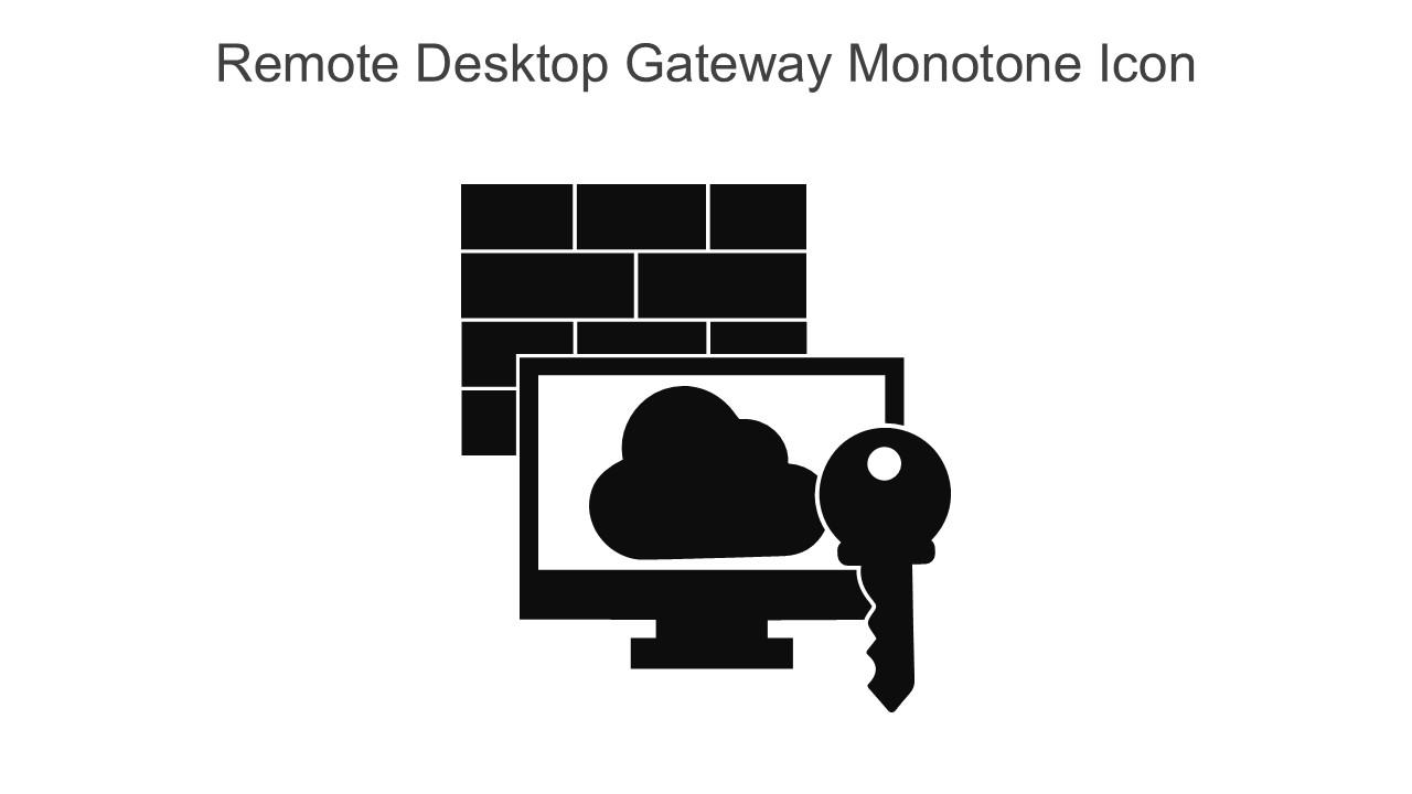 Remote Desktop Gateway Monotone Icon In Powerpoint Pptx Png And Editable Eps Format
