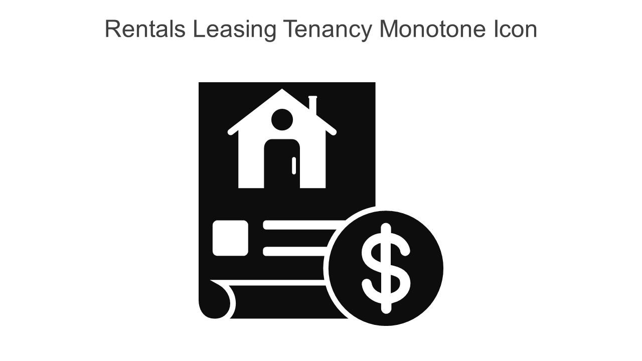 Rentals Leasing Tenancy Monotone Icon In Powerpoint Pptx Png And Editable Eps Format