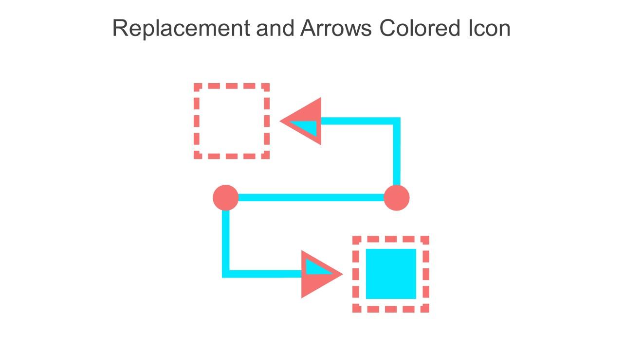 Replacement And Arrows Colored Icon In Powerpoint Pptx Png And Editable Eps Format Slide01