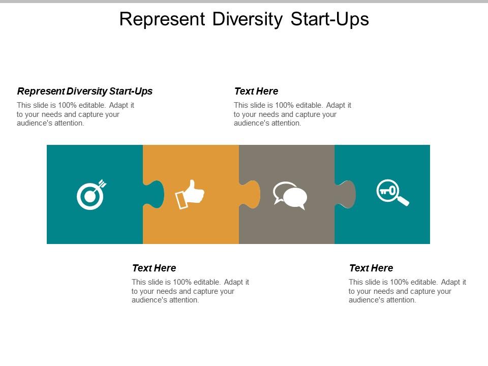 Represent diversity start ups ppt powerpoint presentation icon professional cpb Slide01
