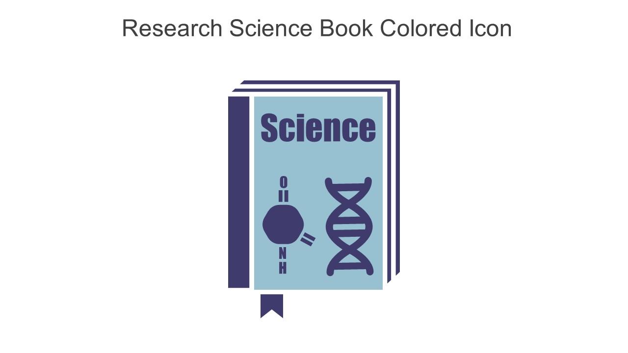 Research Science Book Colored Icon In Powerpoint Pptx Png And Editable Eps Format