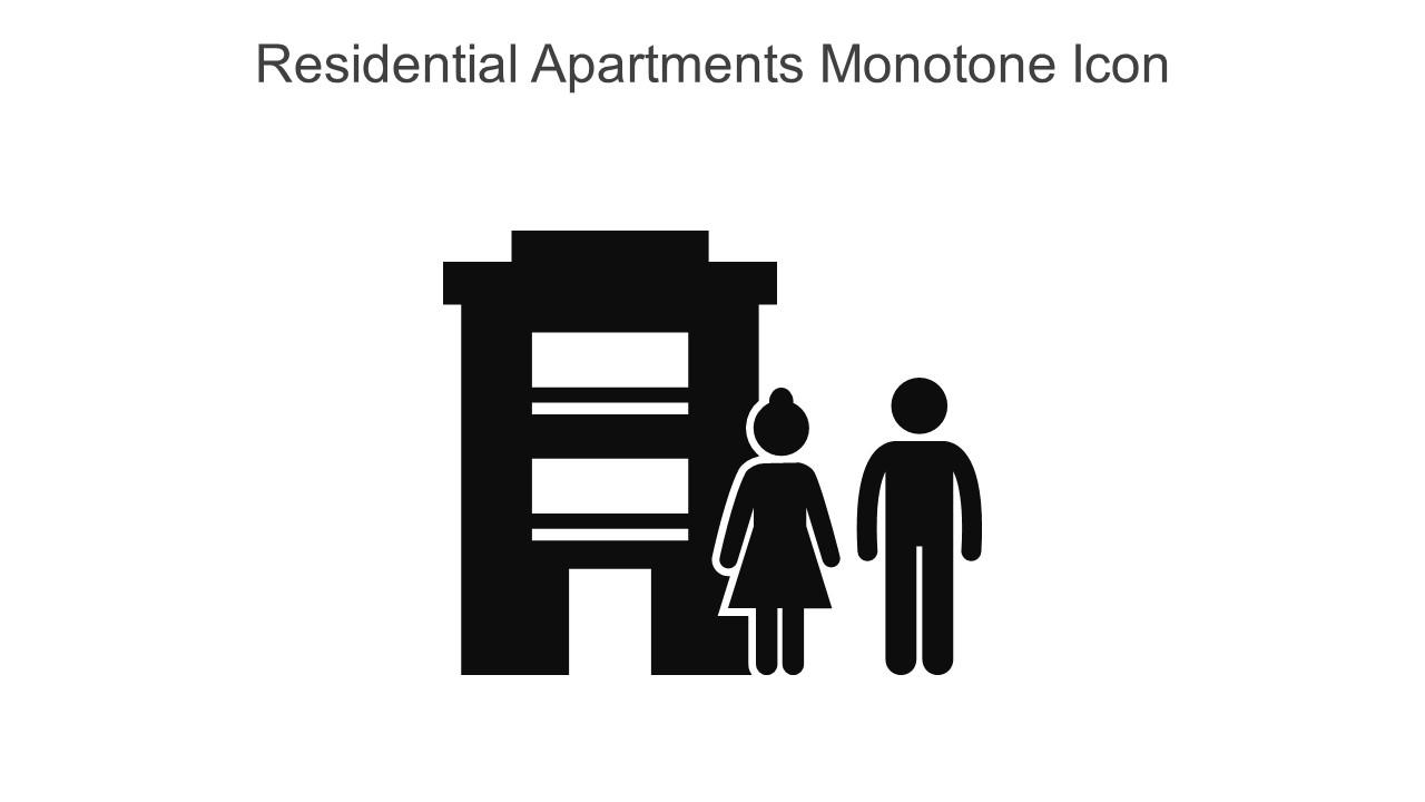 Residential Apartments Monotone Icon In Powerpoint Pptx Png And Editable Eps Format Slide01