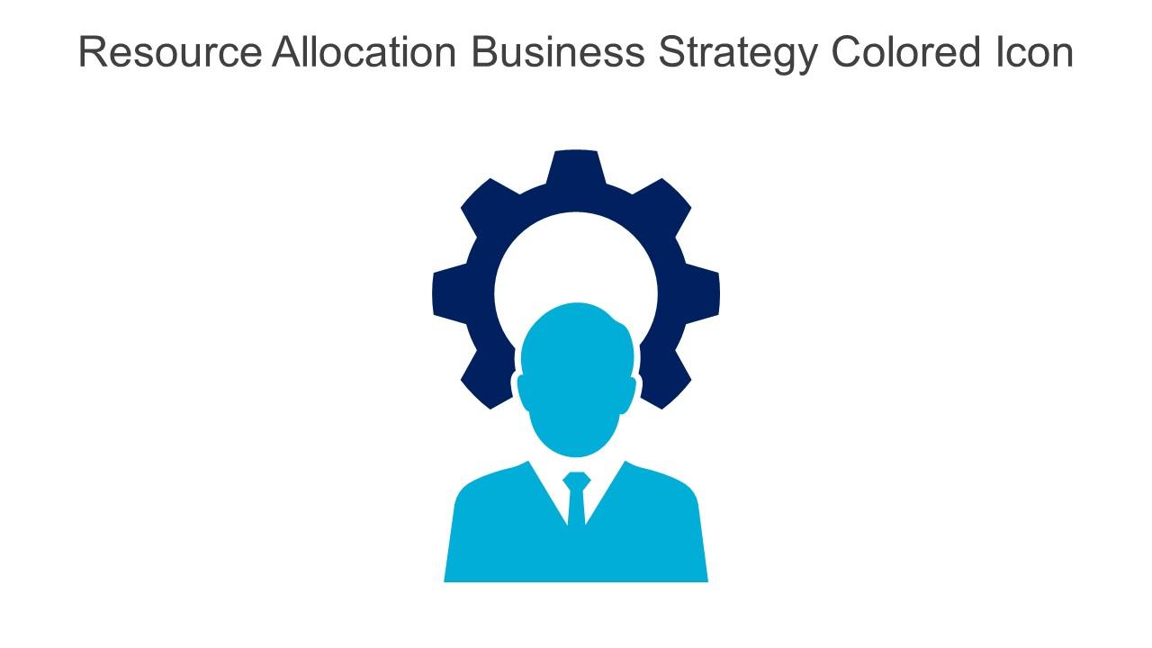 Resource Allocation Business Strategy Colored Icon In Powerpoint Pptx Png And Editable Eps Format