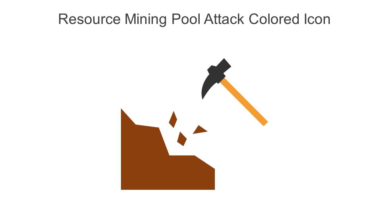 Resource Mining Pool Attack Colored Icon In Powerpoint Pptx Png And Editable Eps Format Slide01