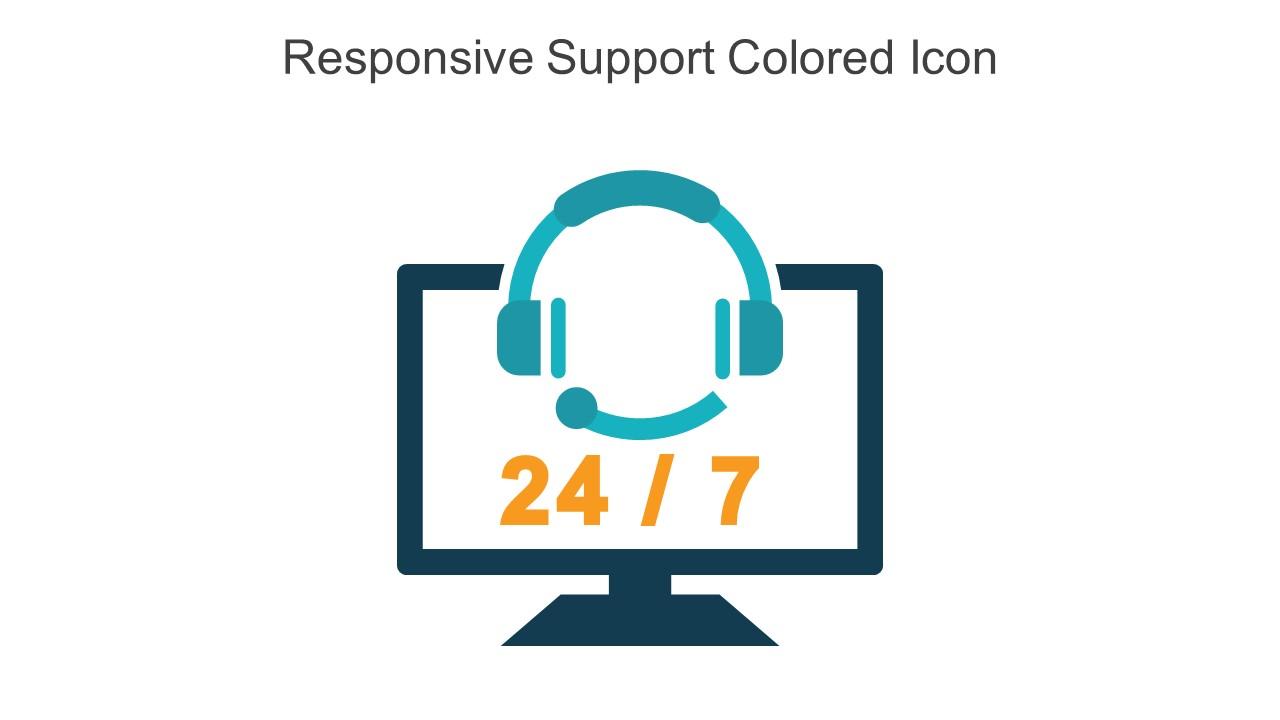 Responsive Support Colored Icon In Powerpoint Pptx Png And Editable Eps Format Slide01