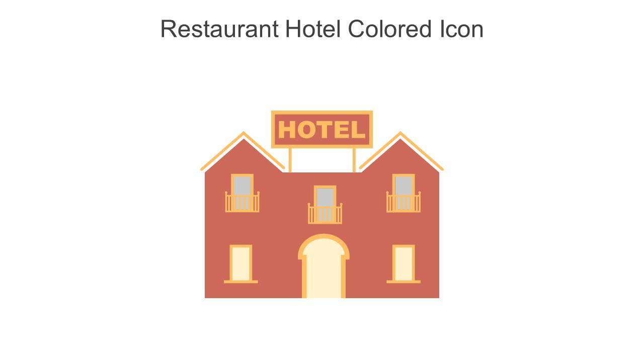 Restaurant Hotel Colored Icon In Powerpoint Pptx Png And Editable Eps Format