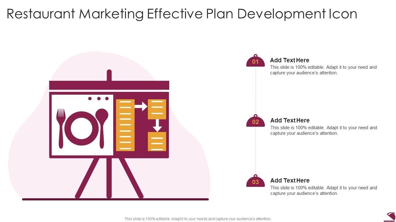 Restaurant Marketing Effective Plan Development Icon Slide01