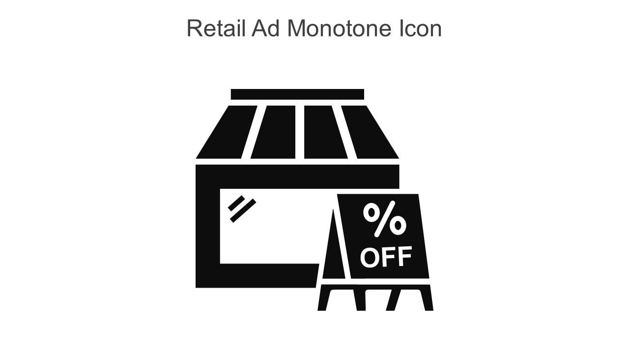 Retail Ad Monotone Icon In Powerpoint Pptx Png And Editable Eps Format Slide01