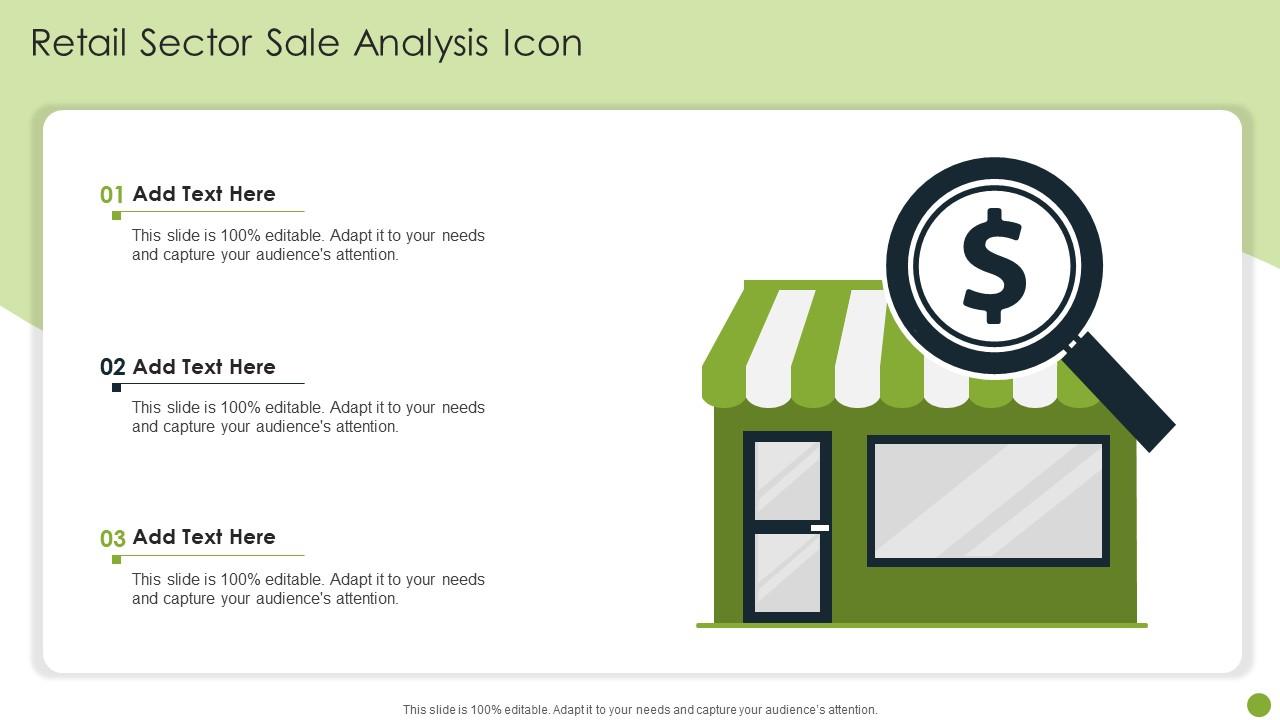 Retail Sector Sale Analysis Icon Slide01