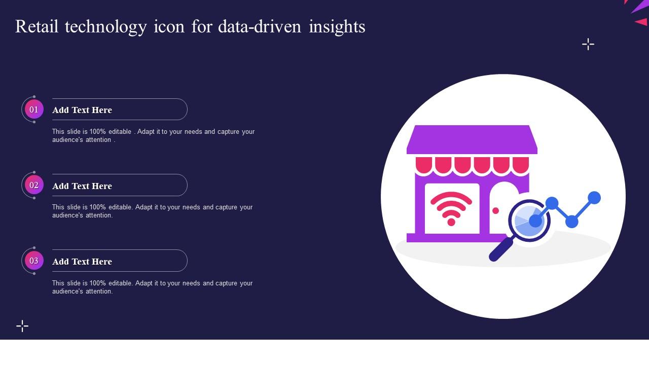 Retail Technology Icon For Data Driven Insights