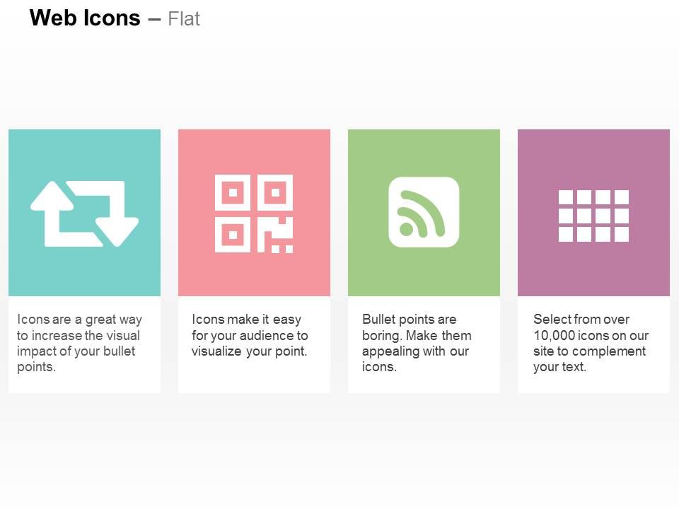 Retweet qrcode wifi ppt icons graphics Slide01
