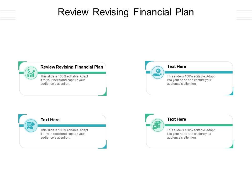Review revising financial plan ppt powerpoint presentation icon format ideas cpb Slide01