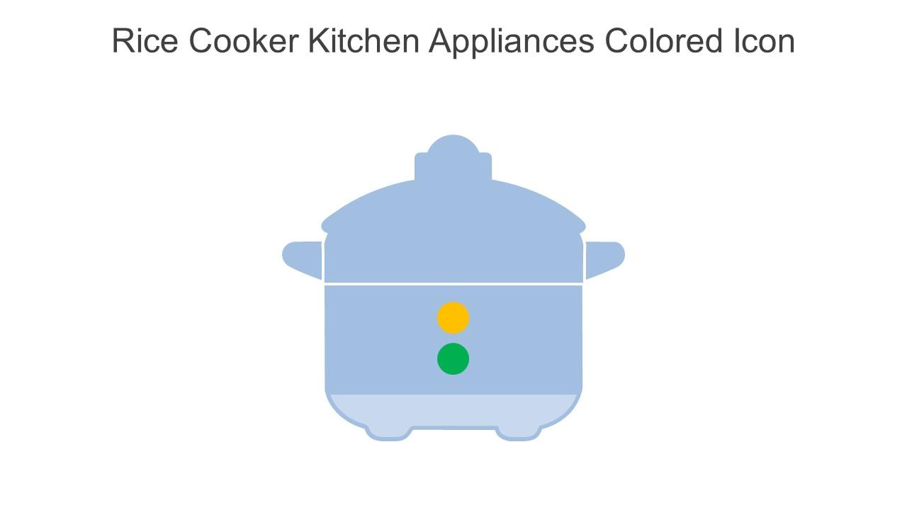 Rice Cooker Kitchen Appliances Colored Icon In Powerpoint Pptx Png And Editable Eps Format