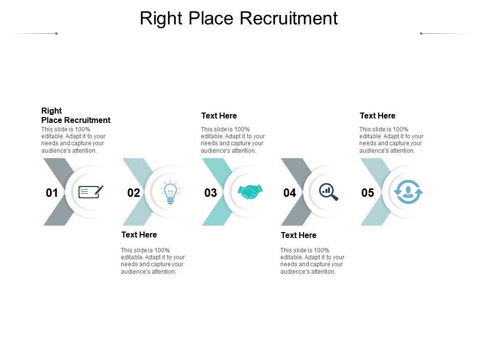 Right place recruitment ppt powerpoint presentation icon graphic tips cpb Slide01