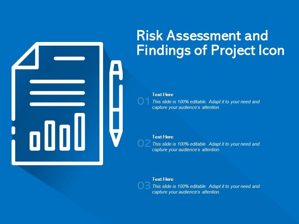 Risk assessment and findings of project icon Slide01