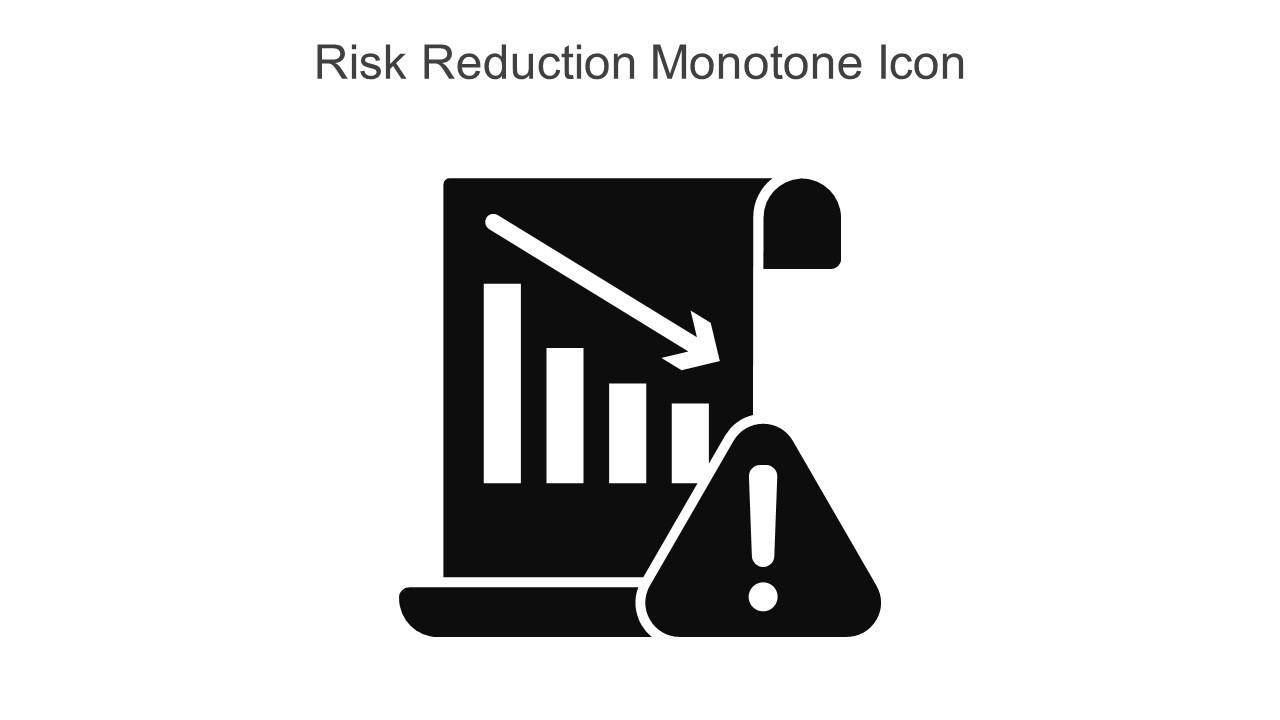 Risk Reduction Monotone Icon In Powerpoint Pptx Png And Editable Eps Format Slide01
