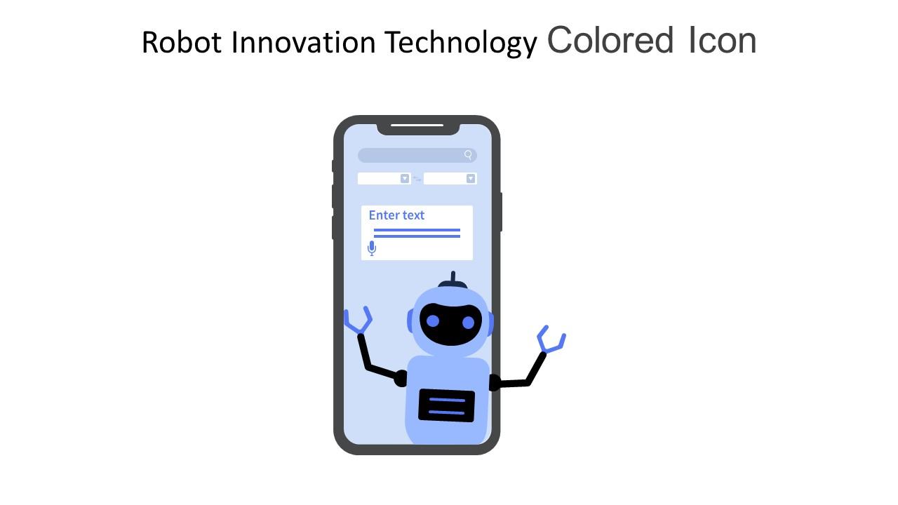Robot Innovation Technology Colored Icon In Powerpoint Pptx Png And Editable Eps Format