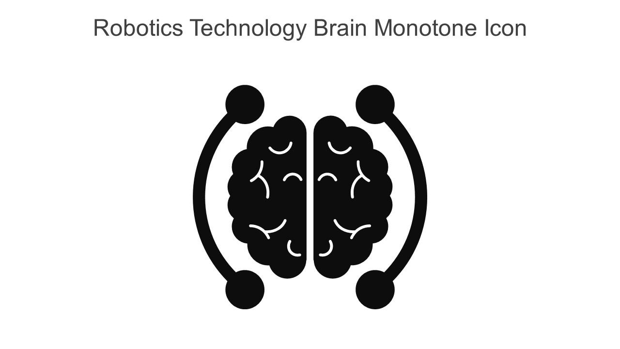Robotics Technology Brain Monotone Icon In Powerpoint Pptx Png And Editable Eps Format