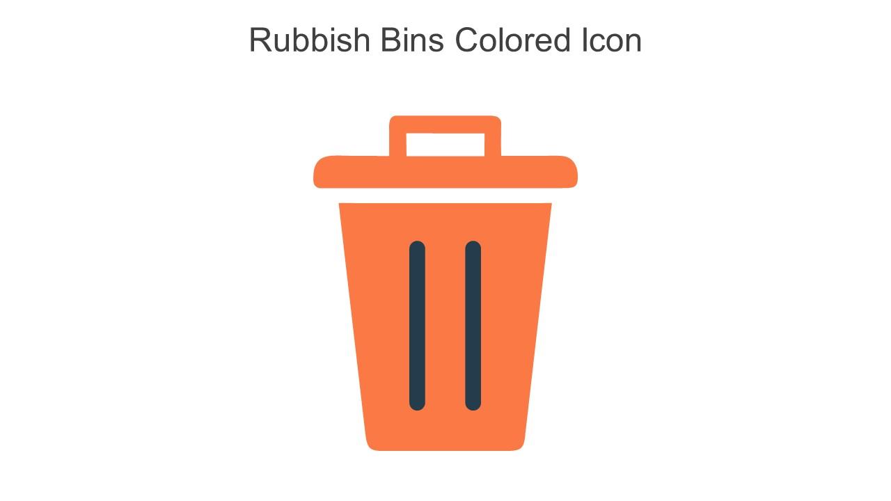 Rubbish Bins Colored Icon In Powerpoint Pptx Png And Editable Eps Format