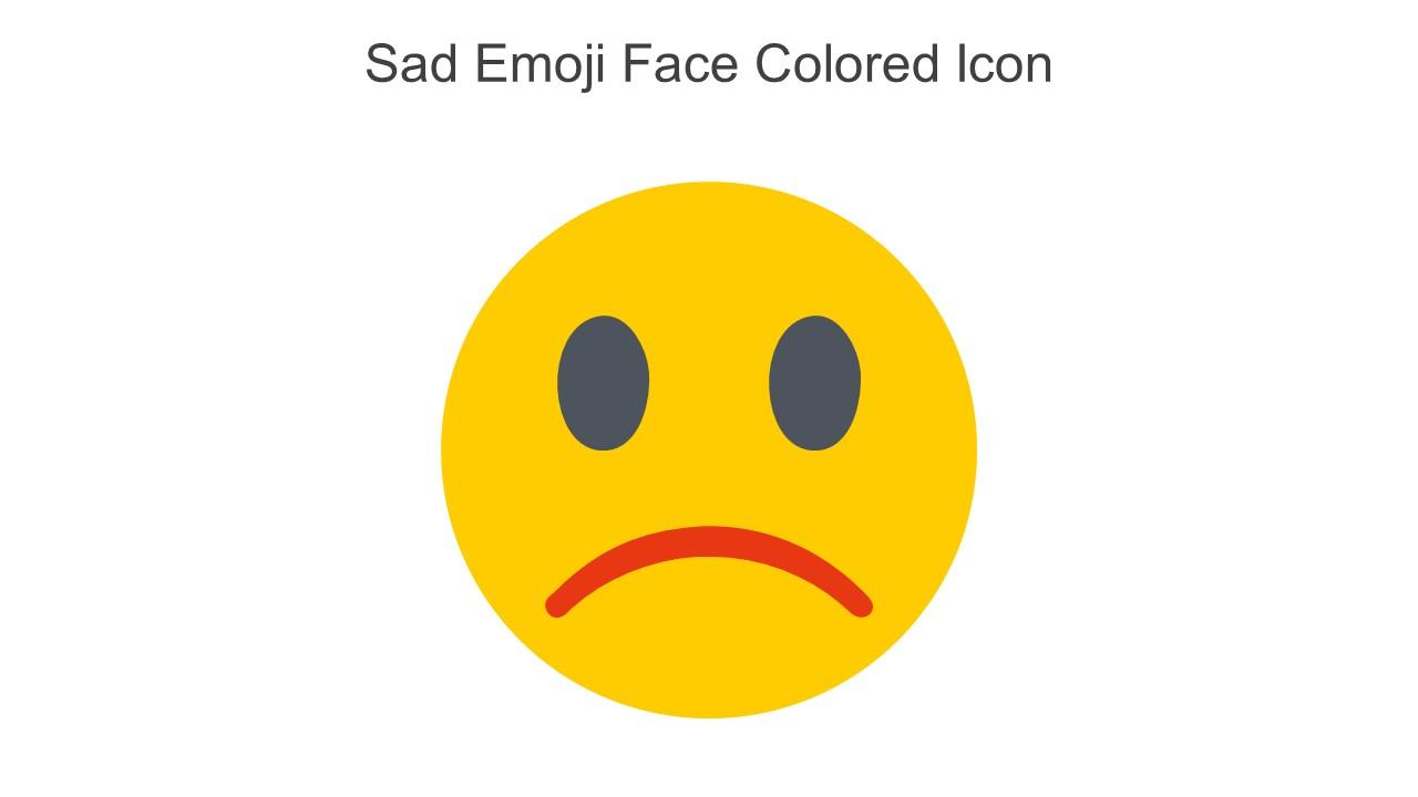 Sad Emoji Face Colored Icon In Powerpoint Pptx Png And Editable Eps Format