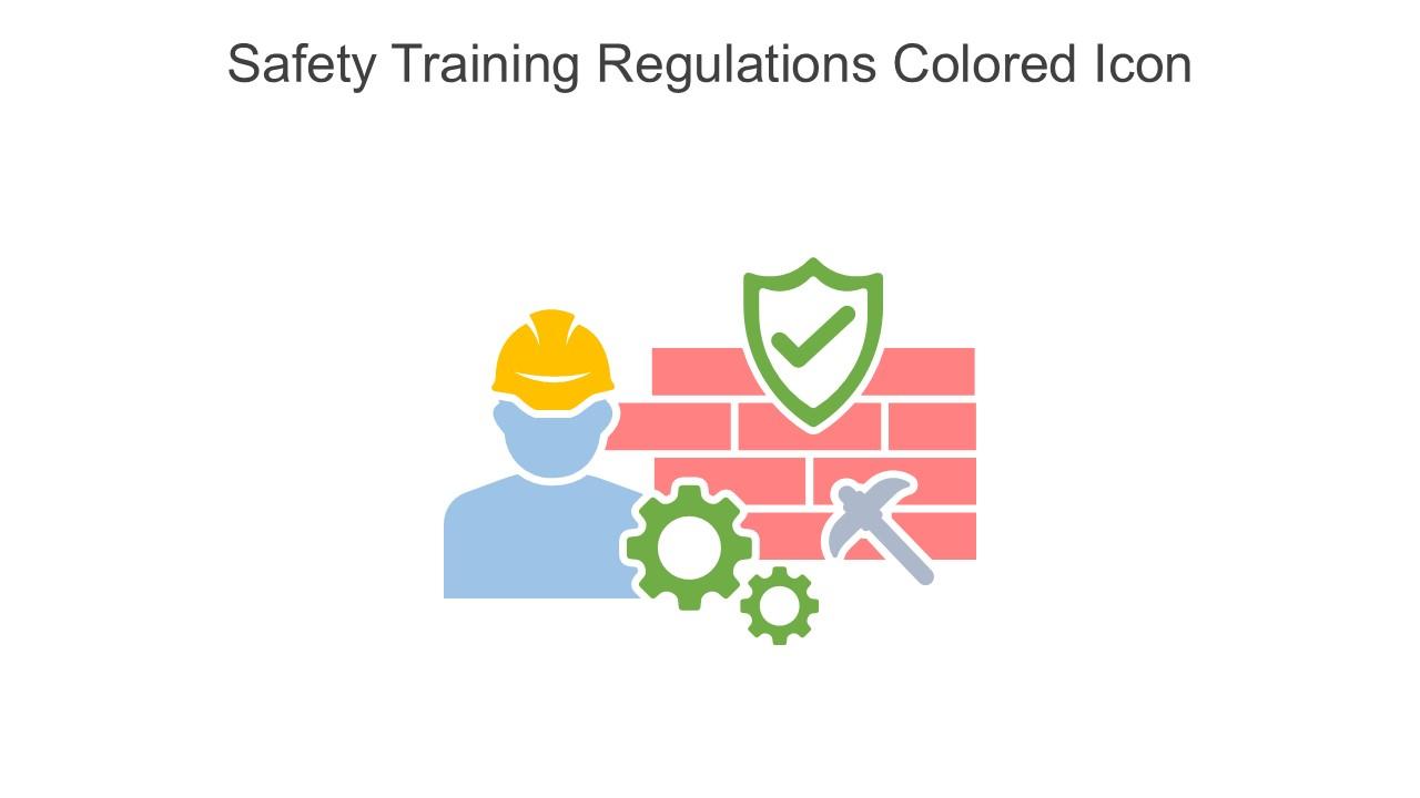 Safety Training Regulations Colored Icon In Powerpoint Pptx Png And Editable Eps Format