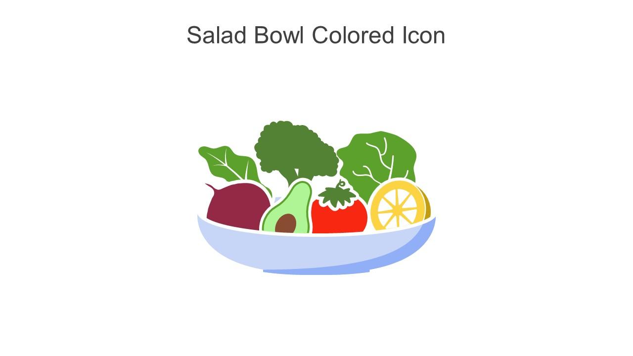 Salad Bowl Colored Icon In Powerpoint Pptx Png And Editable Eps Format Slide01