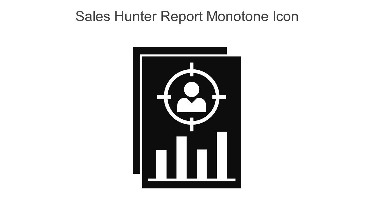 Sales Hunter Report Monotone Icon In Powerpoint Pptx Png And Editable Eps Format Slide01