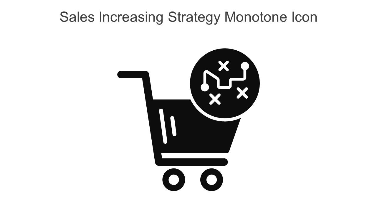 Sales Increasing Strategy Monotone Icon In Powerpoint Pptx Png And Editable Eps Format Slide01