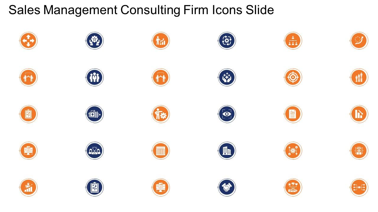 Sales management consulting firm icons slide ppt summary Slide01