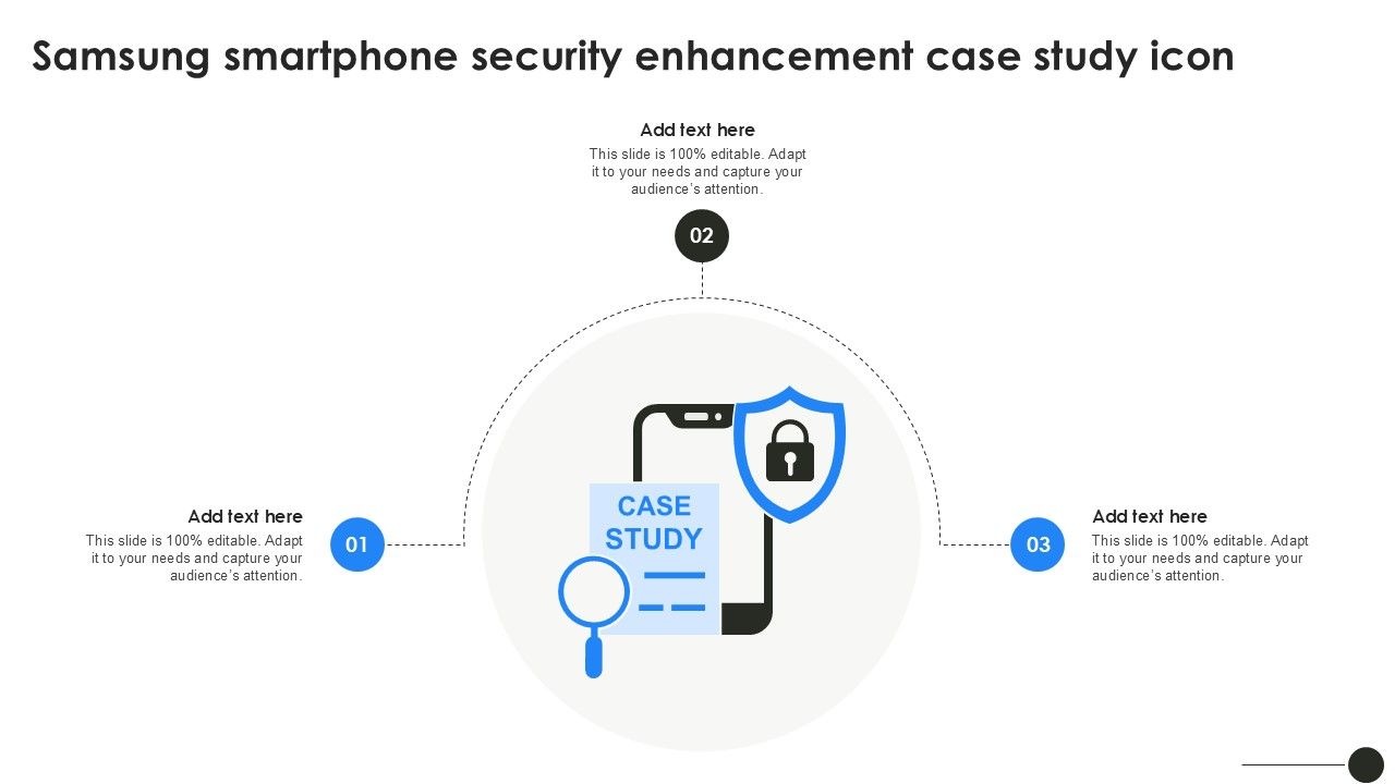 Samsung Smartphone Security Enhancement Case Study Icon Ppt Powerpoint Slide01