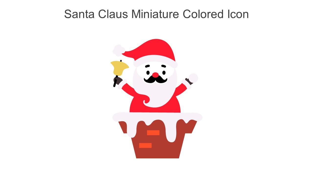 Santa Claus Miniature Colored Icon In Powerpoint Pptx Png And Editable Eps Format Slide01
