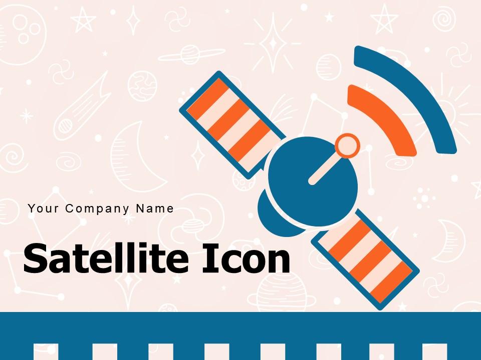 Satellite Icon Artificial Broadcasting Space Frequency Scientist Planets Slide01