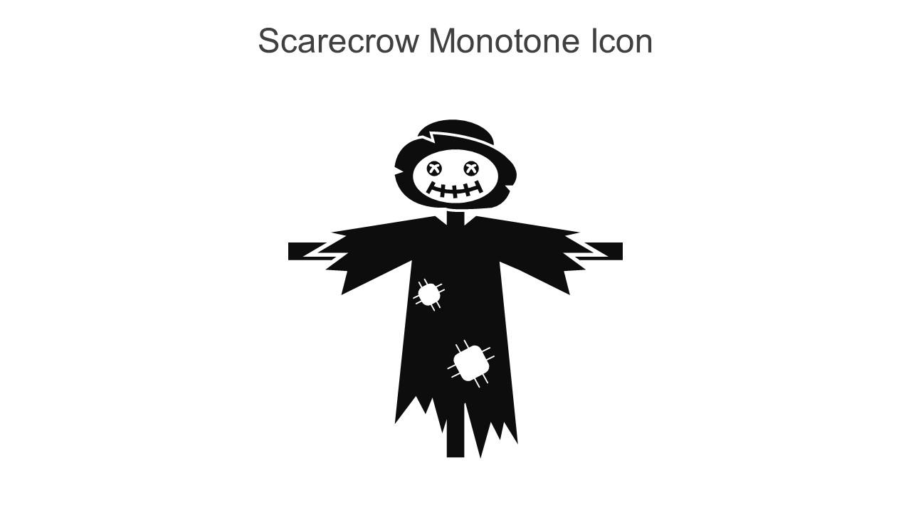 Scarecrow Monotone Icon In Powerpoint Pptx Png And Editable Eps Format