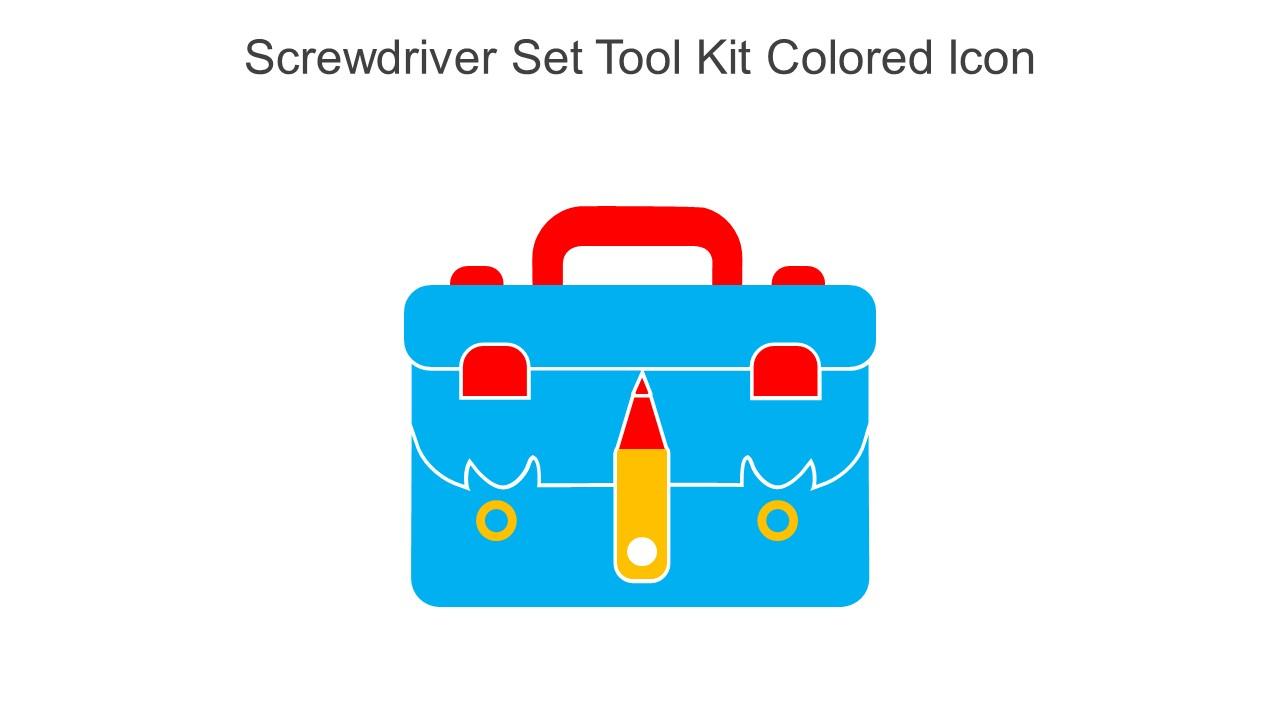 Screwdriver Set Tool Kit Colored Icon In Powerpoint Pptx Png And Editable Eps Format