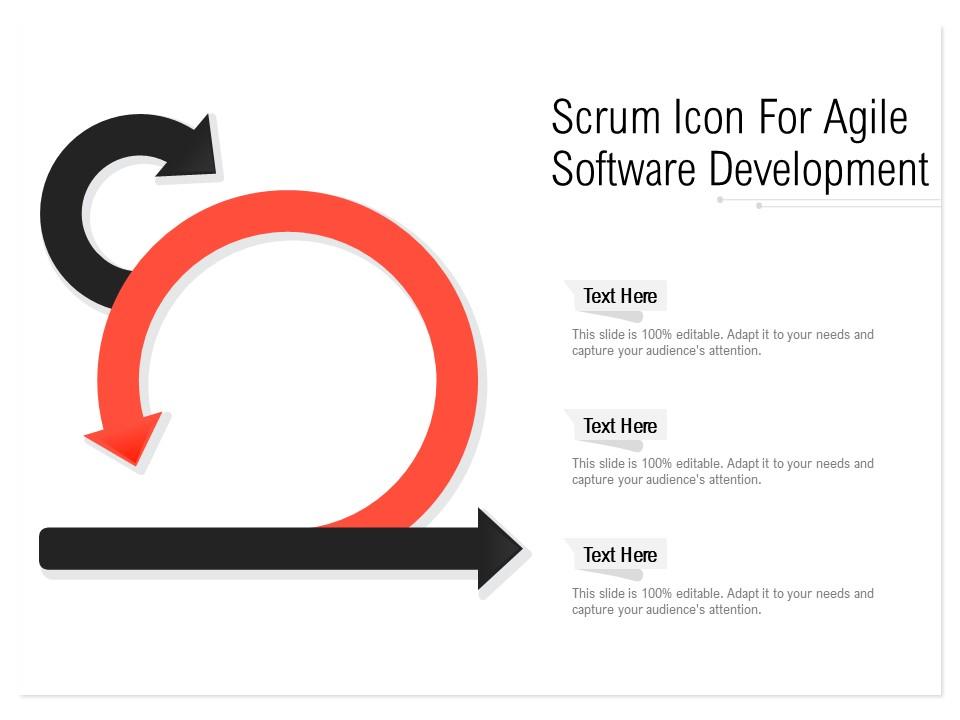 Scrum icon for agile software development Slide01
