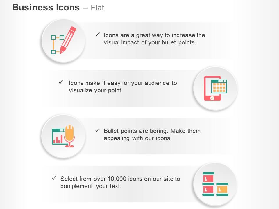 Search design mobile phase application broadcast ppt icons graphics Slide01
